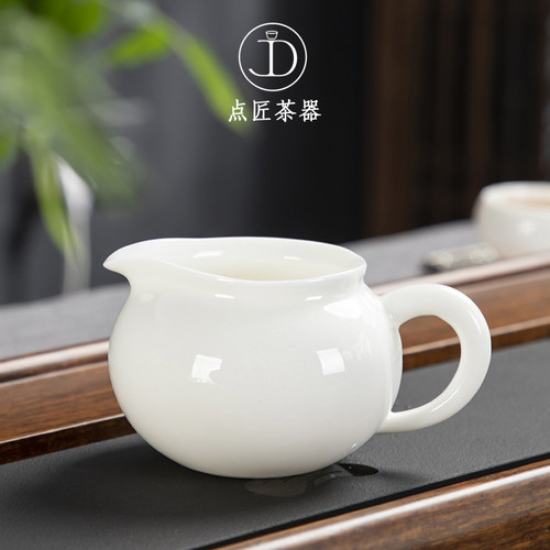 德化羊脂玉大号功夫茶具配件