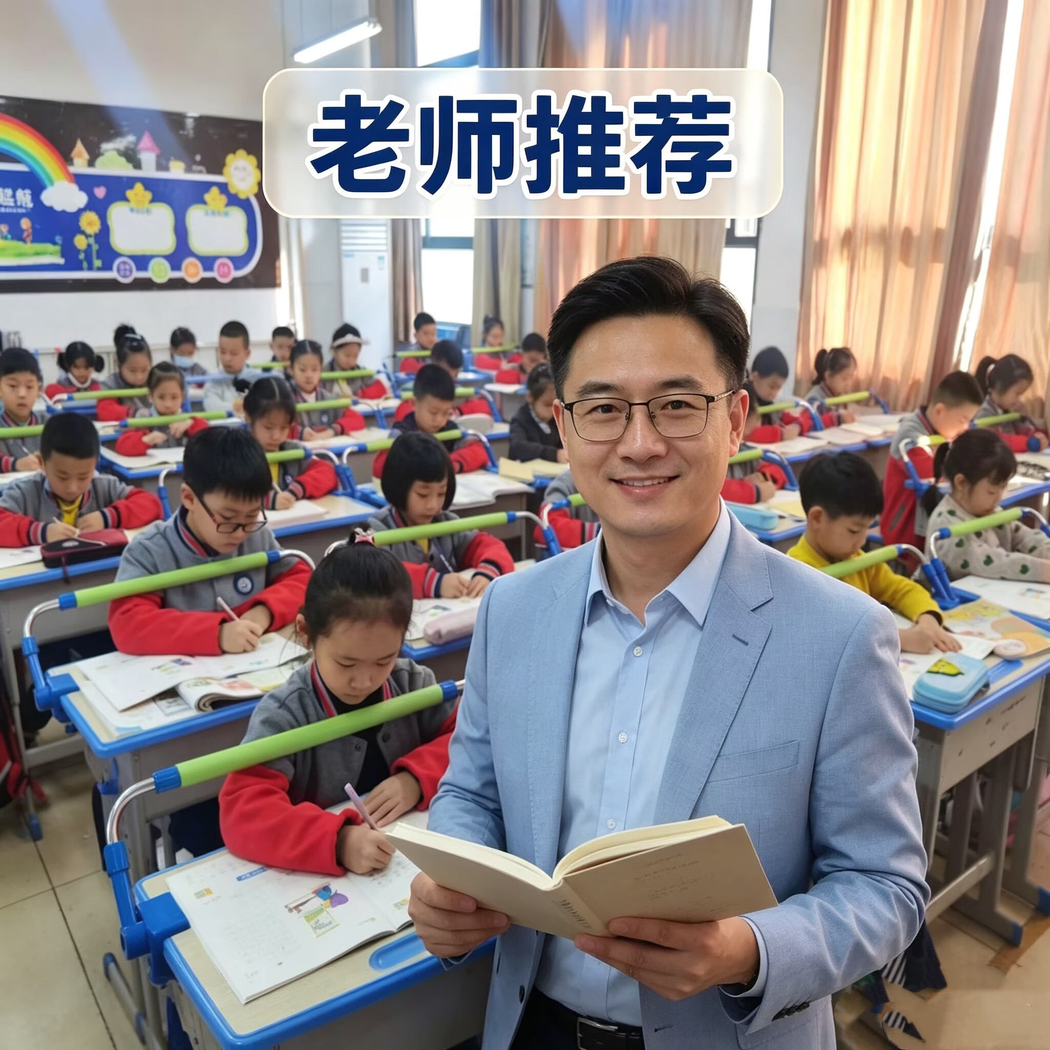 【巧妙设计】小学生用儿童视力保护器写字坐姿矫正器护眼架防趴桌