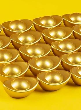 元宝摆件小号实心招财进宝工艺品中式家居客厅玄关装饰品桌面摆设