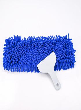 拖把刮水器白色加厚耐用雪尼尔平板拖把专用免手洗拖把家用一拖净