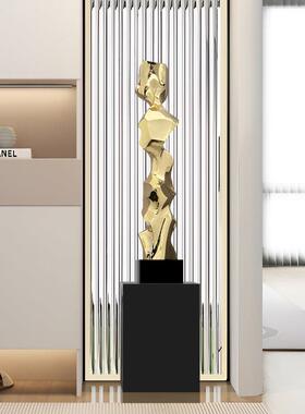 现代轻奢简约大型雕塑摆件大堂过道玄关落地样品屋展示中心装饰品