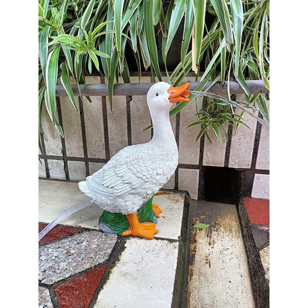 出水鸭水池鱼缸鱼池水循环流水口造景室外庭院池塘景观树脂材质,家居饰品,户外/庭院摆件,淘宝优惠券,粉丝福利购,淘宝优惠卷