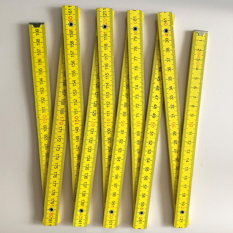 2米10折木制尺公制刻度