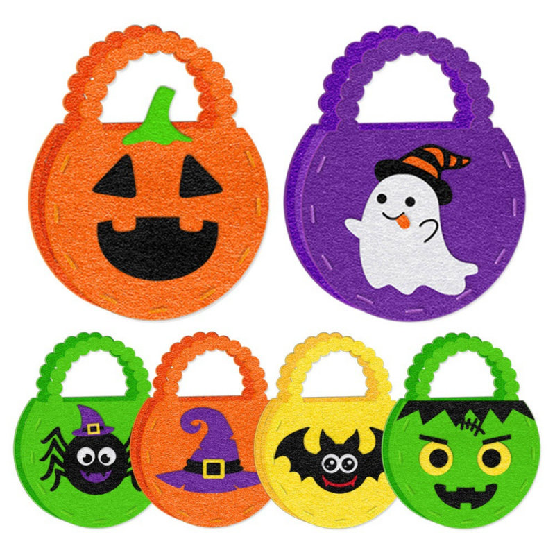 万圣节手提袋无纺布袋子节派对儿童礼物糖果袋万圣节装饰道具