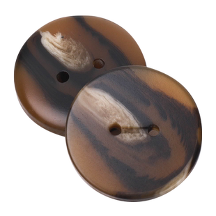 纽扣扣子二眼卡其色大衣外套西装毛呢开衫树脂花纹仿牛角花百搭扣