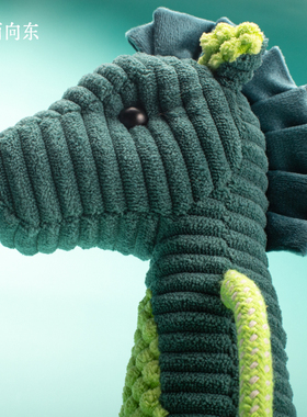 马马野 狗狗绳结玩具 磨牙发声解闷 自西向东