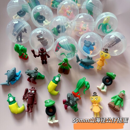50mm扭蛋球回力卡通机器人扭蛋