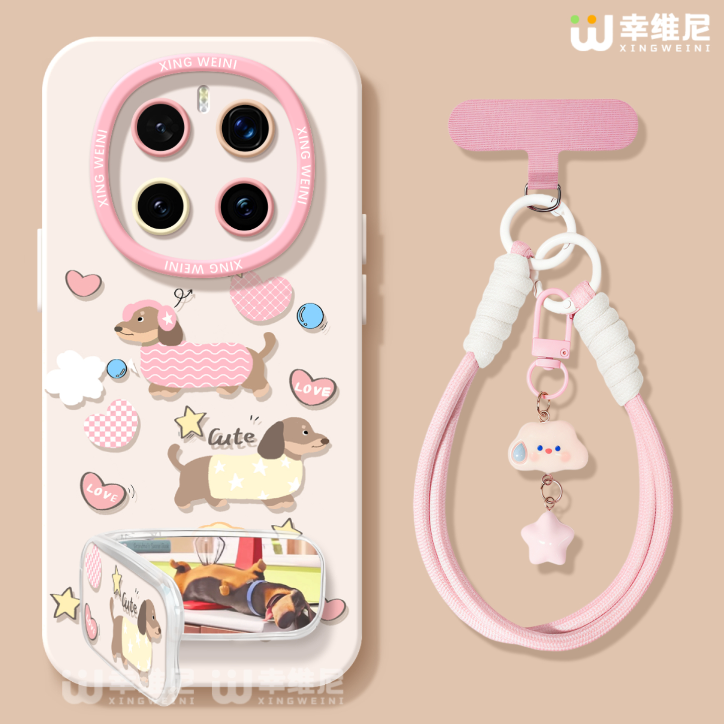 适用荣耀magic8手机壳女magic5保护套新款magic6至臻版全包防摔硅胶5por可爱腊肠狗magic7保时捷软magic6pro