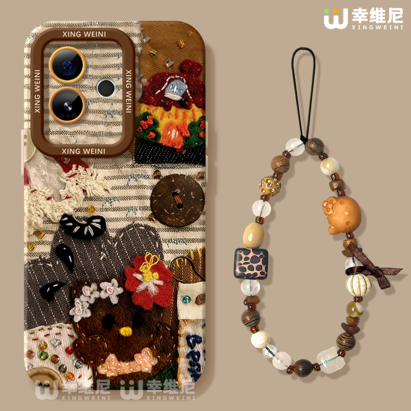 适用真我gt8pro手机壳女款gt7保护套新款realme硅胶gt5全包gt2pro防摔gt大师探索版v70s咖色小猫neo7软gtneo6