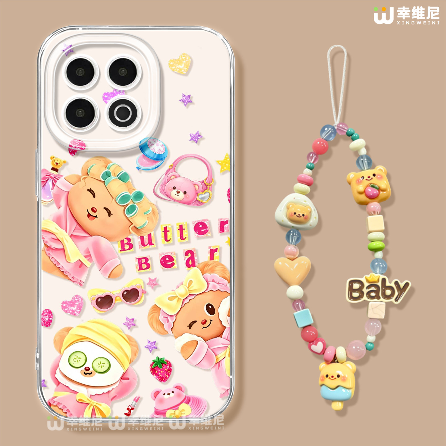 适用iqoo15ultra手机壳女款iqoo13pro保护套12pro全包黄油小熊vivo爱酷neo11pro软8透明7硅胶iqoo10防摔neo10