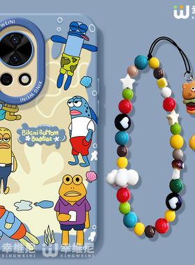 适用华为nova15手机壳女款nova13pro保护套novo12全包11硅胶9/8/7防摔10se活力版ultra比奇堡hi软nova14pro男