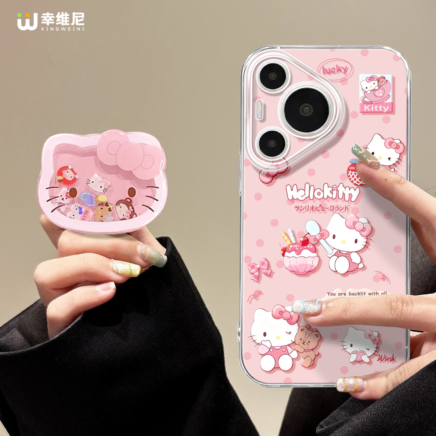 适用华为Pura80pro手机壳女pura70保护套p40新款ultra硅胶art防摔p50全包p20粉色可爱猫pro+软p30透明p60pro