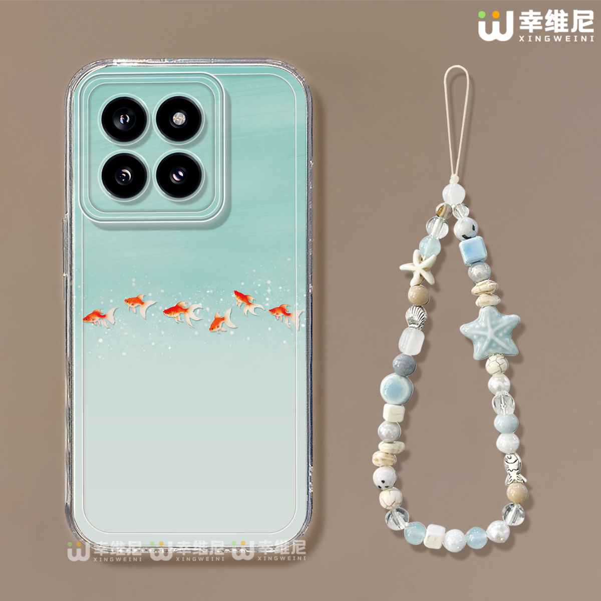 适用小米15手机壳女款14pro保护套小米13ultra新款12pro全包防摔11硅胶透明10青春9por简约金鱼15spro软civi5