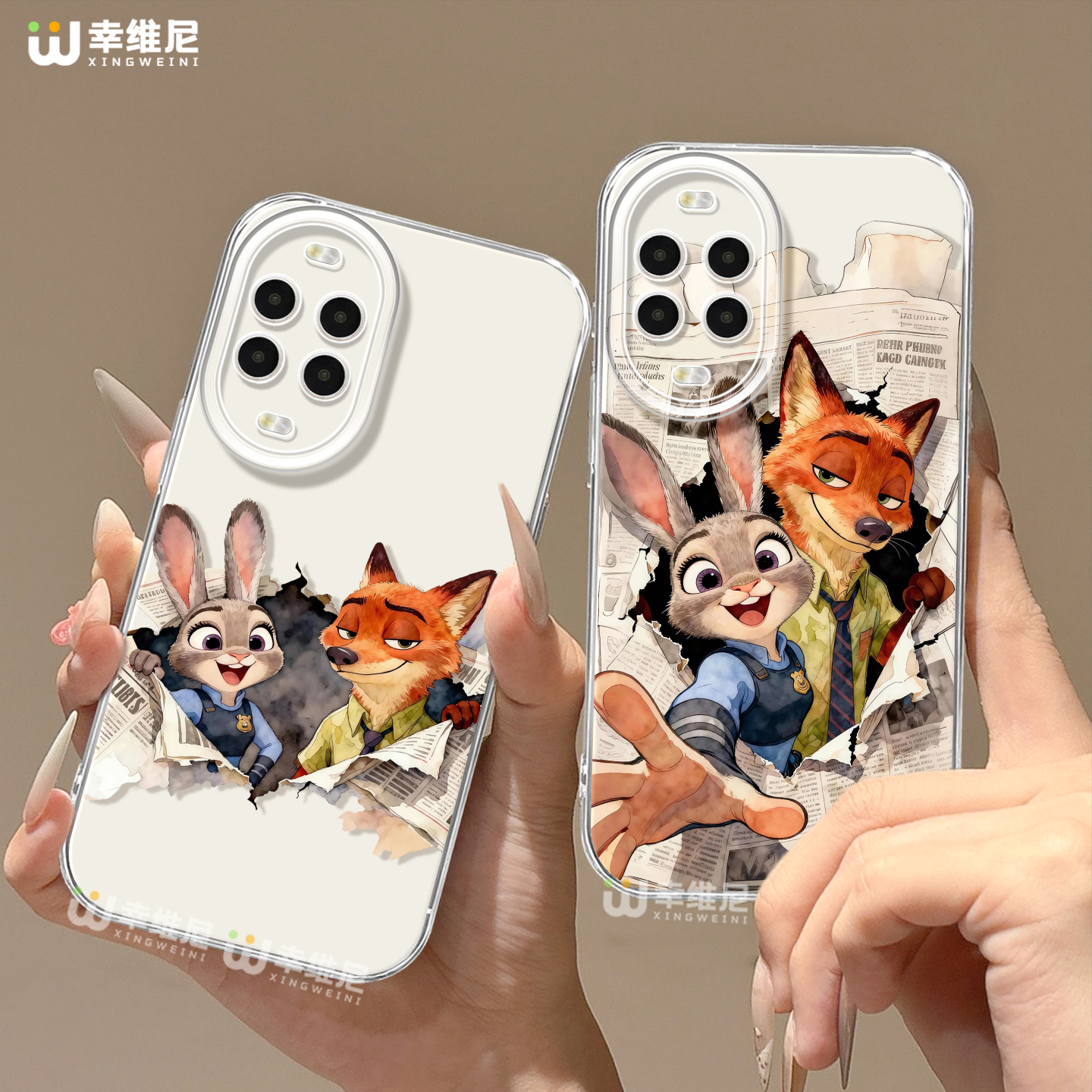 适用华为nova14手机壳朱迪nova13pro尼克全包novo12硅胶11兔子7se活力版ultra疯狂动物城hi9软8透明nova10pro