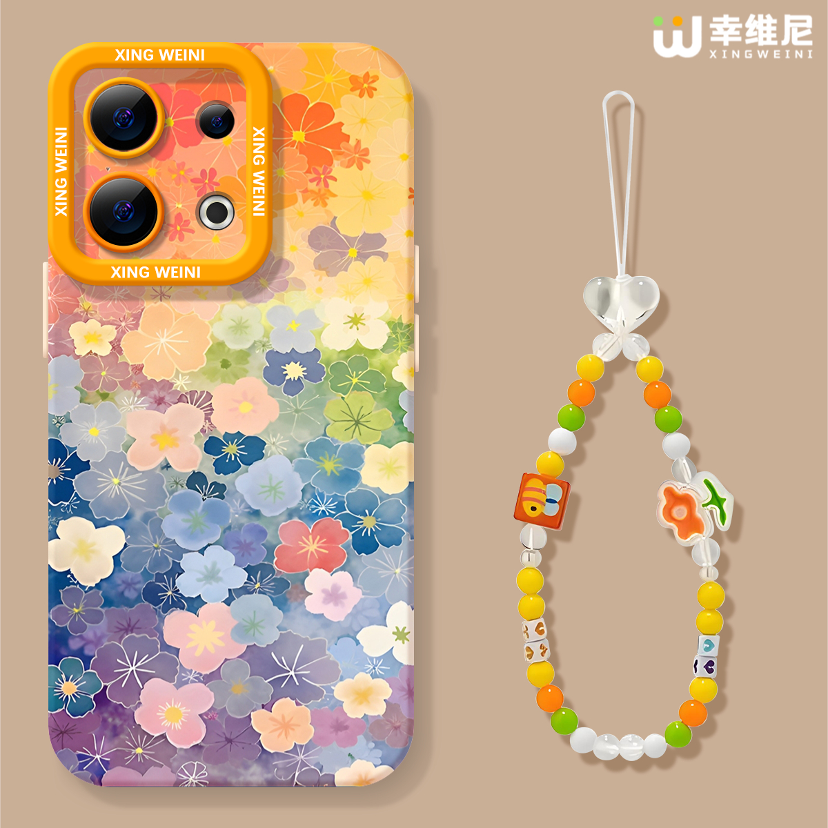 适用opporeno14手机壳女款reno13pro保护套11全包9pro硅胶9/8/6防摔reno7se可爱oppo软壳12pro满屏花朵reno10