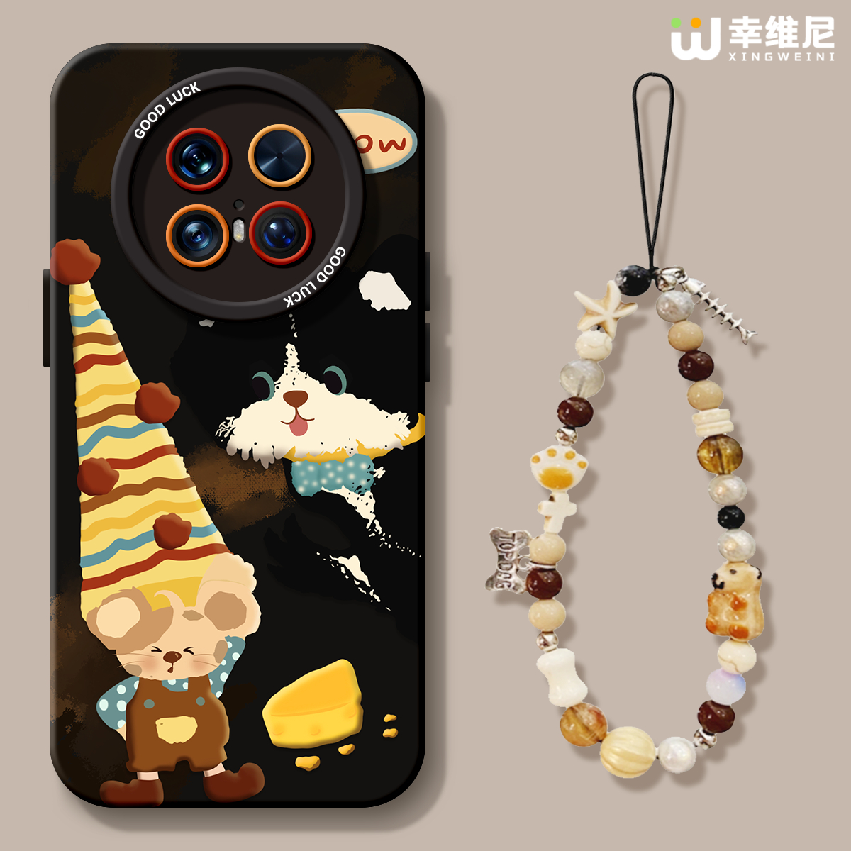 适用华为mate80pro手机壳女款mate60保护套30pro硅胶60pro+全包mate60RS防摔40por软壳meta50e奶酪小猫mate70