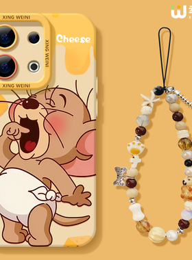 适用opporeno15手机壳女款reno13pro保护套11全包9pro硅胶9/8/6防摔reno7se高级oppo软壳12pro老鼠杰瑞reno14