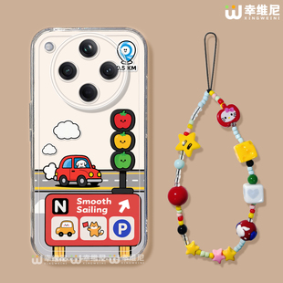 适用oppofindx9手机壳女款 pro软壳 findx8spro保护套硅胶x7ultra全包防摔x6por透明x5卡通0pp0开车小狗pro新款