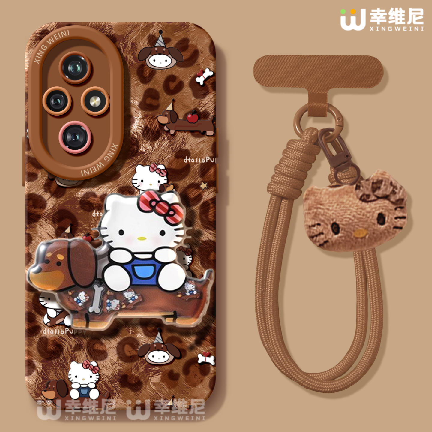 适用荣耀400手机壳女款300pro保护套90gt防摔80/70硅胶全包200pro+卡通300Ultra腊肠kt猫80pro直屏软外100pro