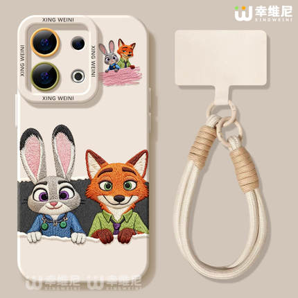 适用opporeno15手机壳reno14pro疯狂动物城13全包11pro硅胶9/8/6狐狸reno7se兔子oppo软壳5pro尼克朱迪reno12