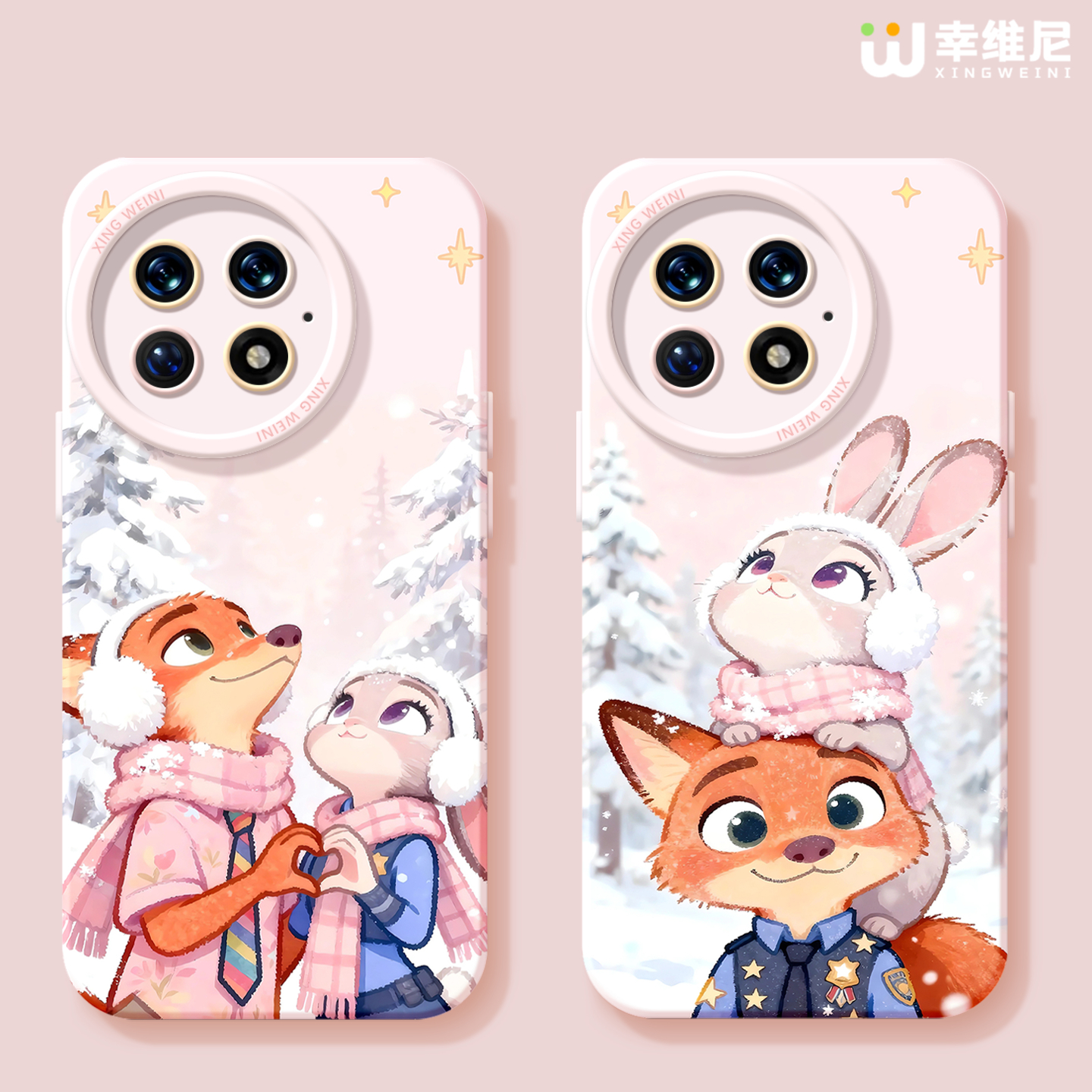 适用一加15手机壳女款1+12保护套硅胶一加10全包13T防摔9pro外壳9rt狐狸兔子ace5竞速版新款1+10pro软壳+Ace6