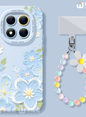 适用红米note15pro手机壳女款note14保护套小米note13硅胶Turbo4防摔12pro全包note11/10油画花朵软12turbo外