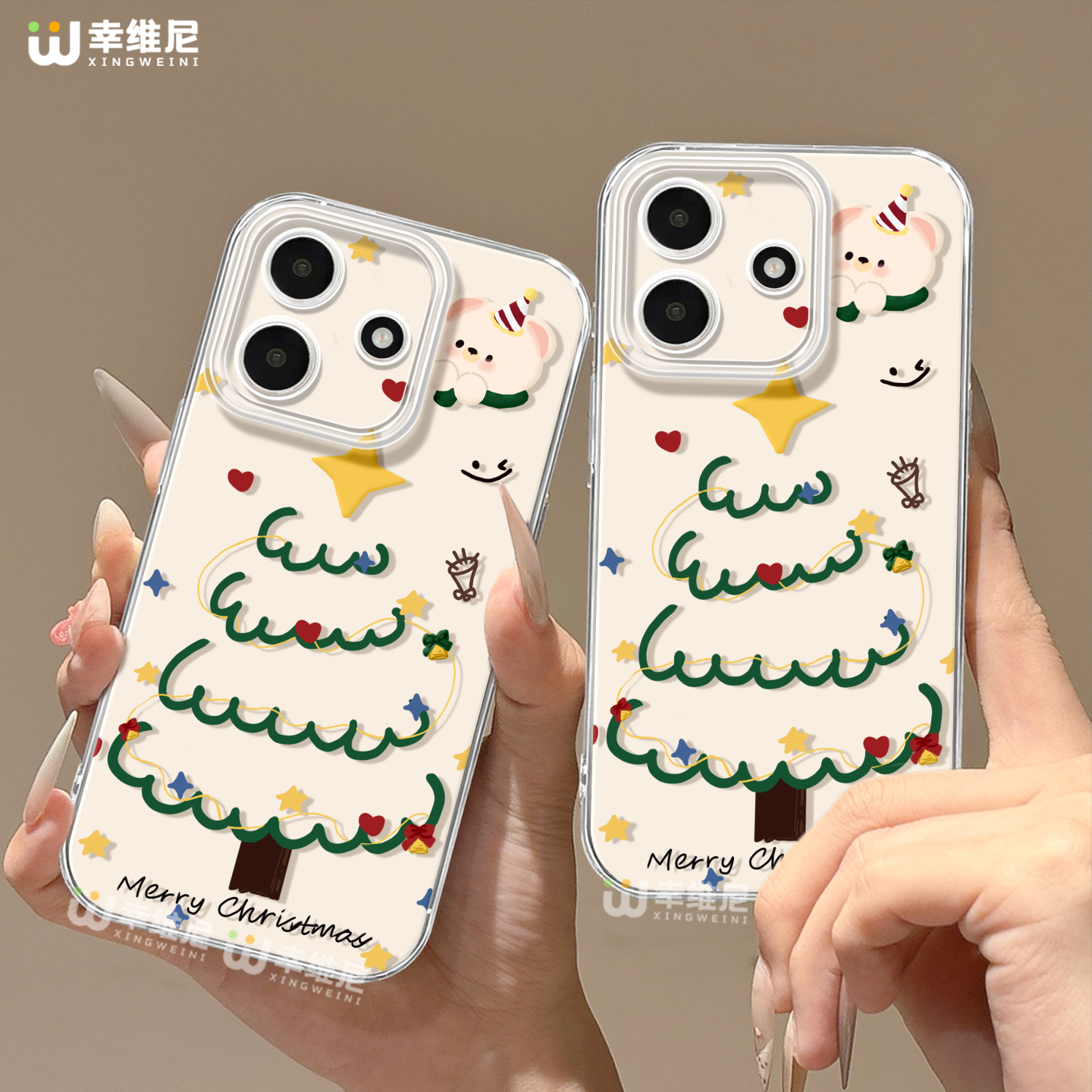 适用红米note15pro手机壳圣诞节note14保护套小米note13硅胶Turbo4防摔10pro全包note9透明12turbo平安夜软壳