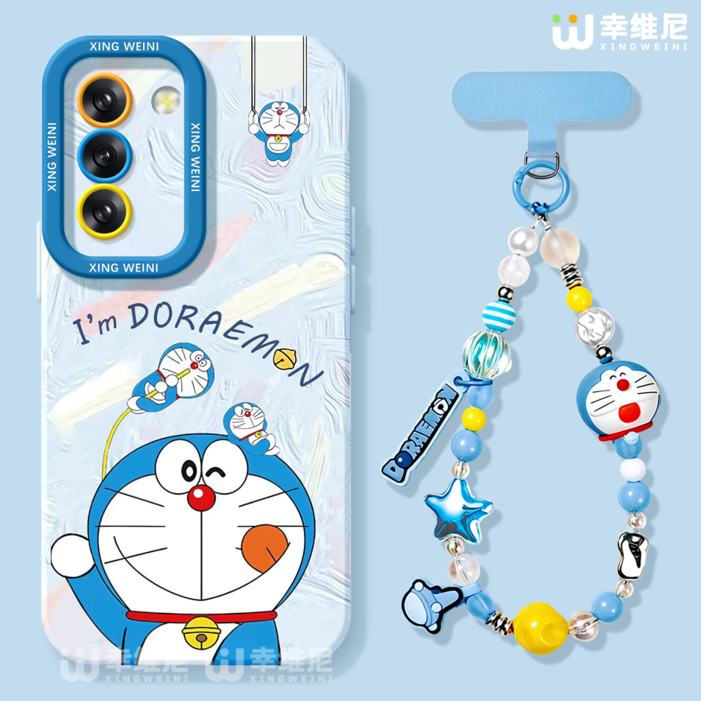 适用三星Galaxy S26手机壳女款s25ultra保护套硅胶s24全包s21plus防摔Galaxy外壳蓝胖子猫s23新款s22软壳Plus
