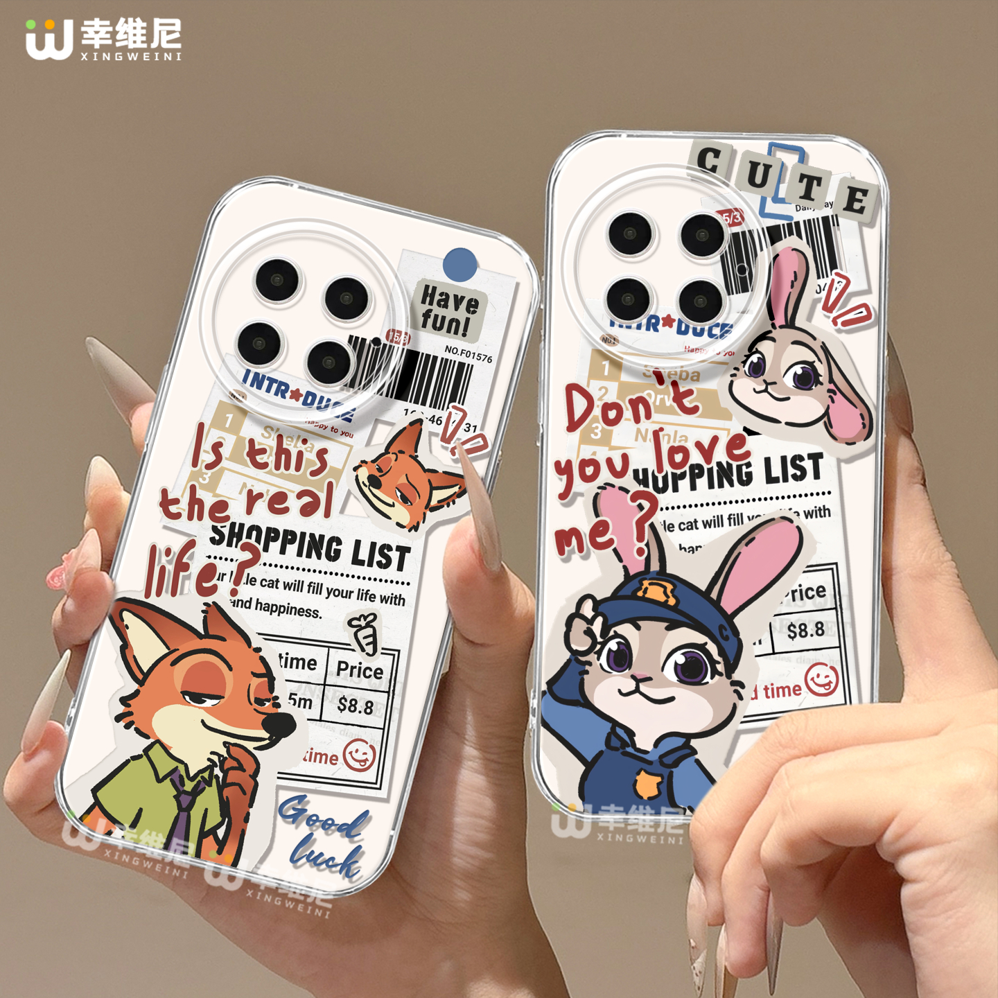 适用一加15手机壳1+13疯狂动物城硅胶一加12全包ace4防摔11pro透明9r尼克朱迪ace3新款1+10pro软壳ace5竞速版