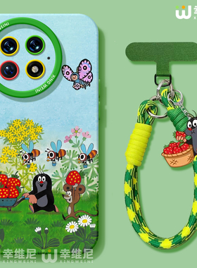 适用一加Ace5手机壳女款1+12保护套硅胶一加15全包13T防摔9pro外壳9rt卡通鼹鼠ace6新款1+10pro软壳ace竞速版