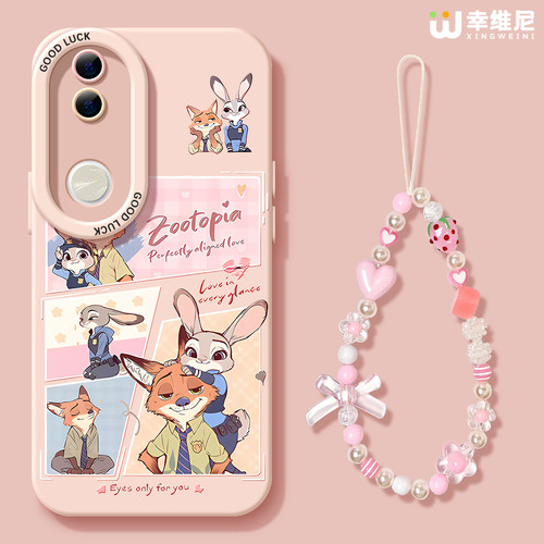 适用vivos50手机壳vivo女款s19pro保护套s18e全包s17防摔s15/s12硅胶s20pro软外壳尼克朱迪s16新款s30promini