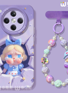 适用oppofindx9手机壳女款findx8spro保护套硅胶x7ultra全包防摔x6新款x5可爱oppo紫色哭娃x8ULTRA软k13turbo