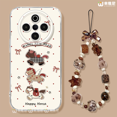 适用vivoY500手机壳新年y300pro保护套马年y95硅胶y200全包y100小马y300i透明y19防摔y33s防摔y35软壳vivoy97