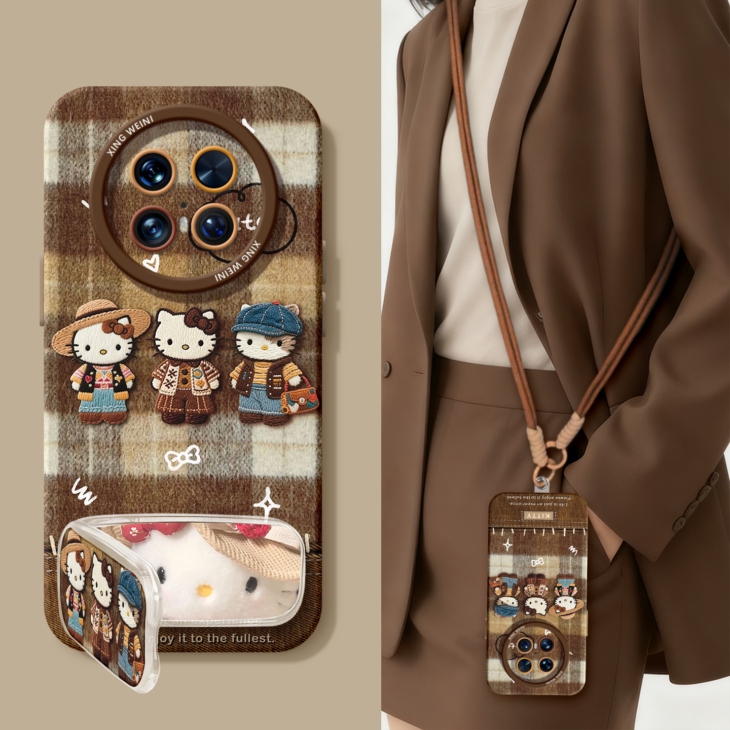 适用华为mate70pro手机壳女款kt猫mate60保护套30pro硅胶60pro+全包mate60RS防摔40por软壳meta50e秋冬mate70