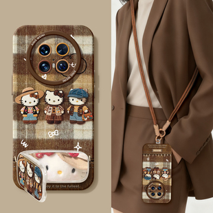 适用华为mate80pro手机壳女款 全包mate60RS防摔40por软壳meta50e秋冬mate70 kt猫mate60保护套30pro硅胶60pro