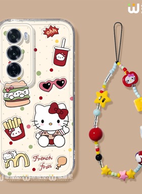 适用opporeno15手机壳女款reno13pro可爱保护套12全包11pro硅胶9/8/6防摔reno7se透明oppo软5por凯蒂猫reno14