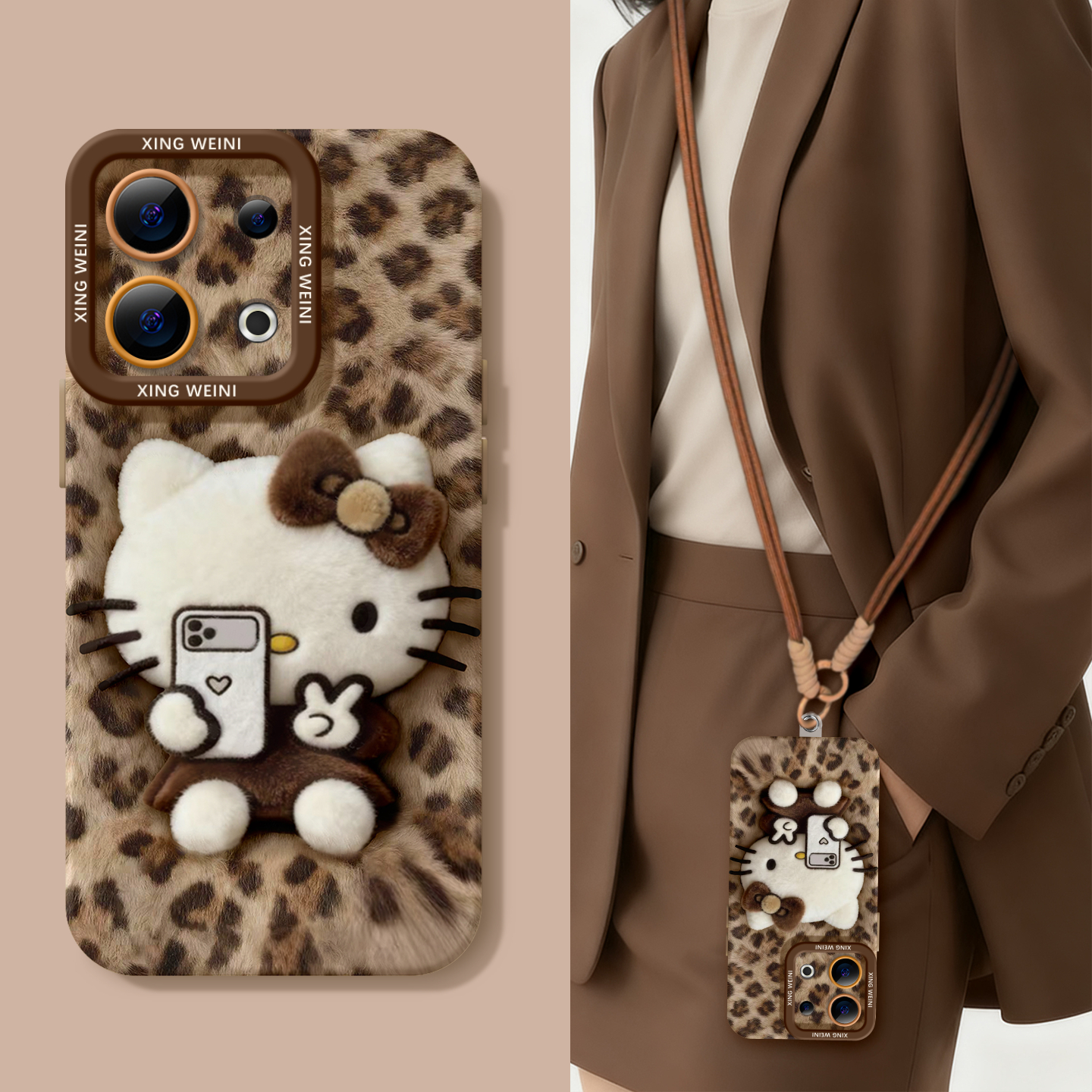 适用opporeno15手机壳秋冬reno13pro保护套12全包11pro硅胶9/8/6防摔reno7se高级oppo软壳5pro豹纹kt猫reno14