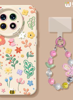 适用一加13手机壳女款1+12保护套硅胶一加15全包ace5防摔9pro外壳9rt春天碎花ace6新款1+10pro软壳ace竞速版