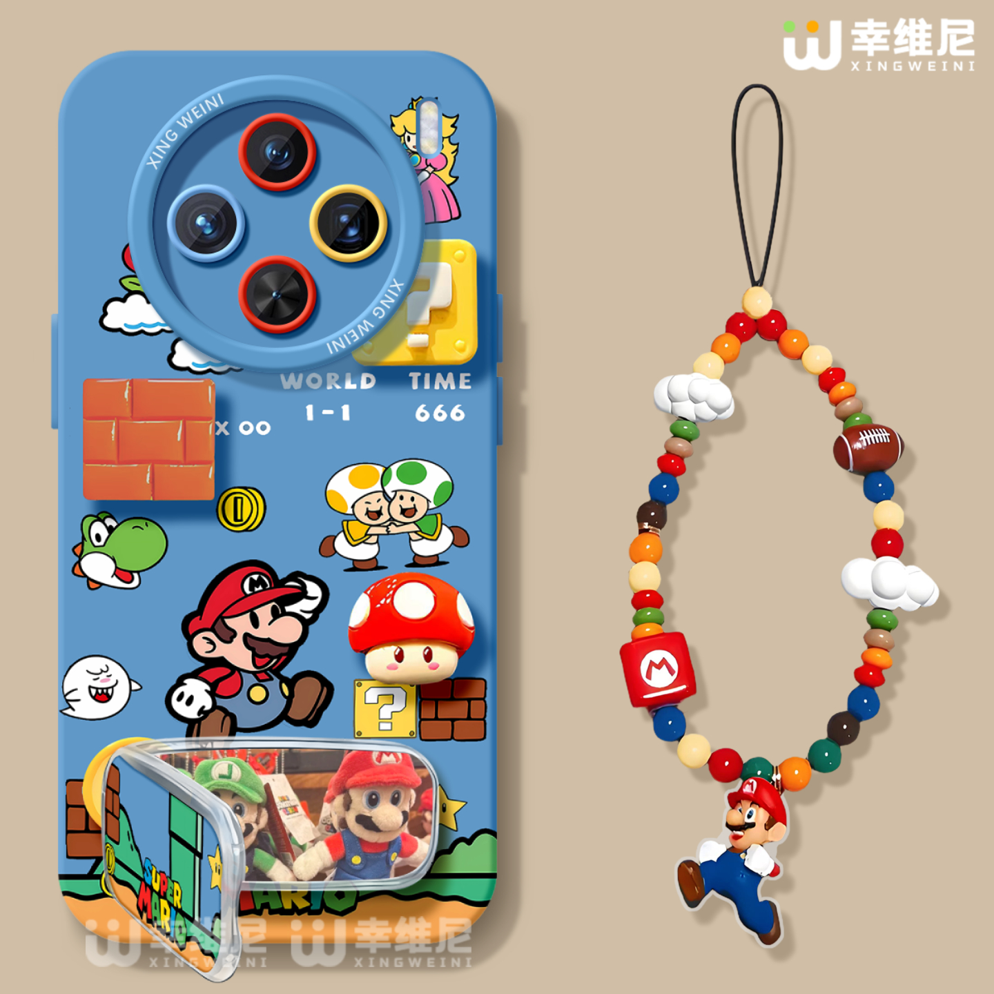 适用vivox300手机壳马里奥x200s保护套x100pro硅胶x80全包防摔x90pro+新款x200promini带挂绳pro+软x60外x90s