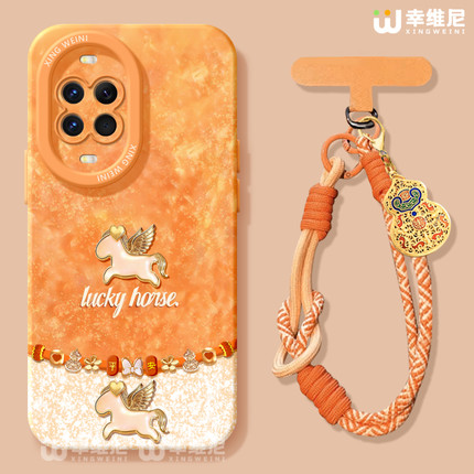 适用华为nova15pro手机壳新年nova13pro保护套novo12全包11硅胶9/8/7红色10se活力版ultra好运马年hi软nova14