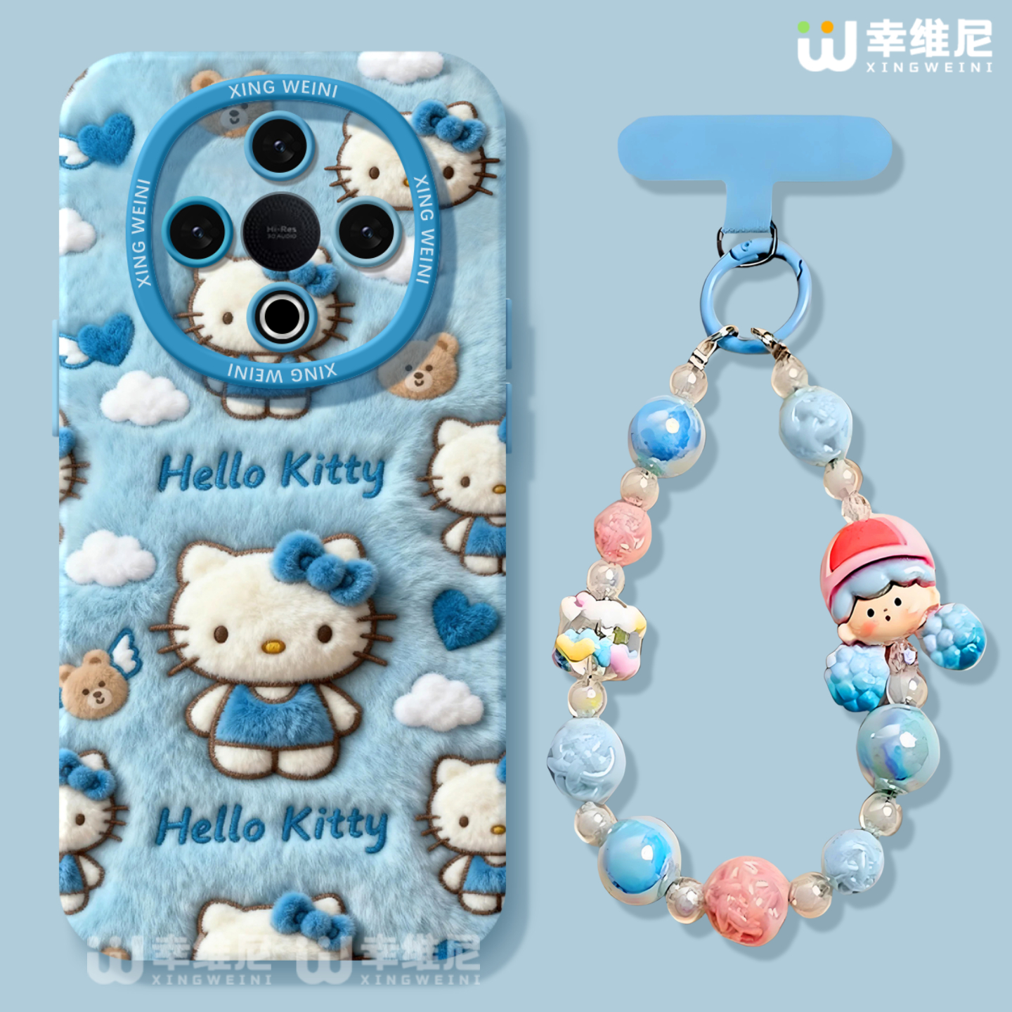 适用vivoY500手机壳女款y300pro保护套y95硅胶GT软vivoy97全包防摔y200i外壳y19白云kt猫y33s新款y35挂绳y100