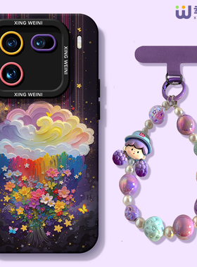 适用iqoo15手机壳女款iqoo12pro保护套硅胶10pro全包防摔vivo爱酷neo9pro软11s外9se竞速iqoo13油画云彩neo10