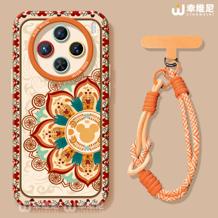 适用vivox300pro手机壳女款x100s保护套x80硅胶x70全包防摔x90pro+新款x200promini敦煌艺术pro+软x60外x200s