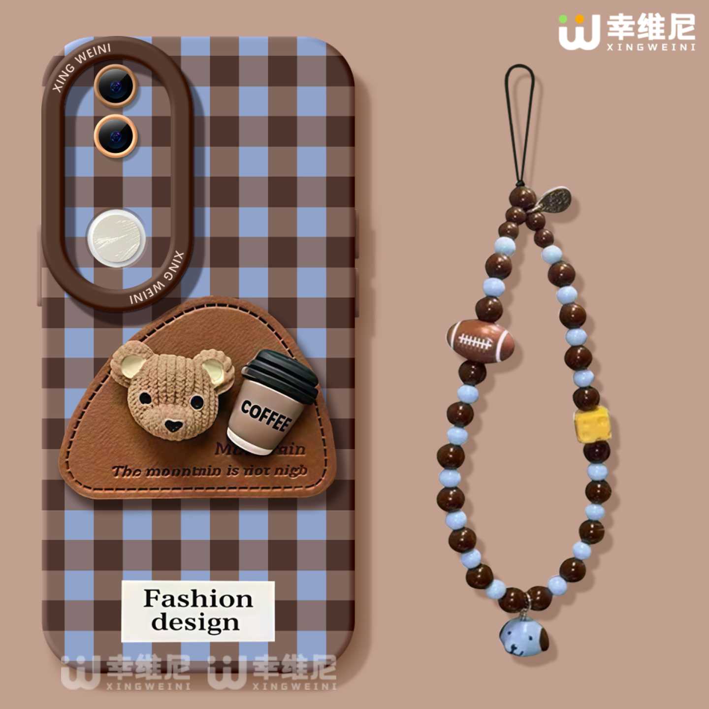 适用vivos30promini手机壳vivo女款s20pro保护套s18e全包s19防摔s16s15s12硅胶s10软s17外壳s9咖啡小熊s7新款