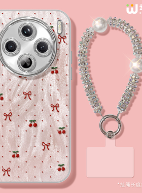 适用vivox300手机壳女款x200s保护套x90pro全包镜头膜x90s防摔x100pro新款x200promini红色樱桃pro硬x60外x80