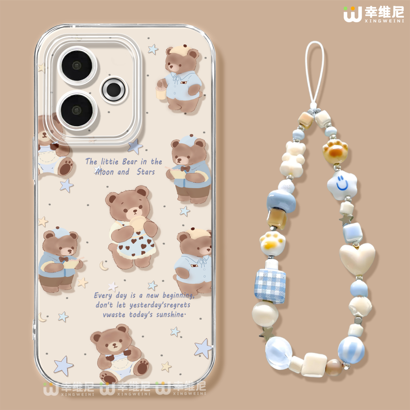 适用真我gt8pro手机壳女款gt7可爱小熊realme硅胶gt5全包gt2pro防摔gt大师探索版透明9保护套neo7软壳gtneo6