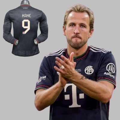 25-26拜仁二客球衣长袖短袖10号穆夏拉9号凯恩25号穆勒足球运动服