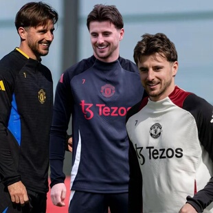 25-26曼联训练服半拉链球衣长袖成人童装儿童套装出场服足球队服