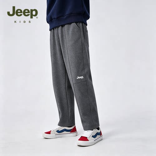 【大潘专享】Jeepkids儿童秋季卫裤休闲男女童长裤D363NK1123