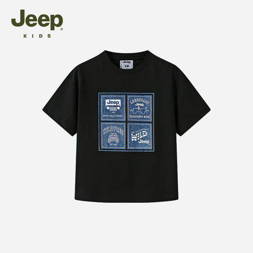 【花花推荐】Jeepkids儿童字母印花圆领短袖D362NT1642